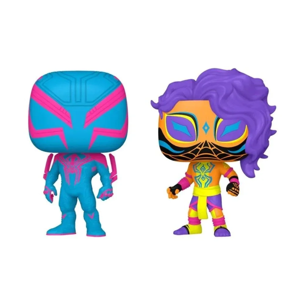 Funko Pop Spider-Man 2099 & India Blacklight 2 Pack Across The Spider-Verse New